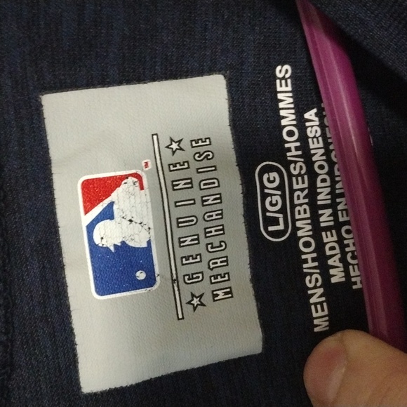 Detroit Tigers MLB Genuine Merchandise Men's Large Tee Navy Orange White - Picture 3 of 5